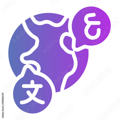 language Gradient icon