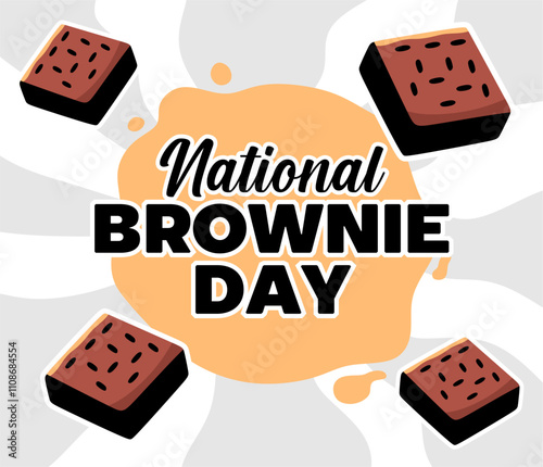 national brownie day with delicious brownies
