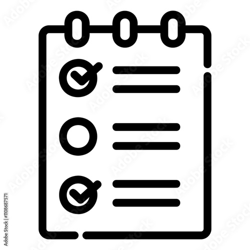 agenda Line Icon