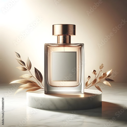 perfume bottle and perfume
