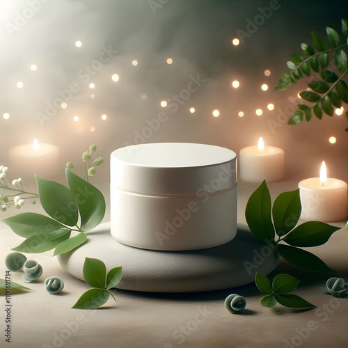 spa still life with candles