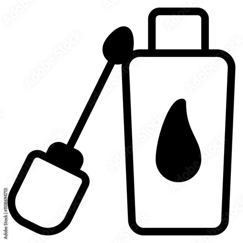 lip cream icon with mixed style. Suitable for website design, logo, app, UI and etc. Based on the size of the icon in general, so it can be reduced.