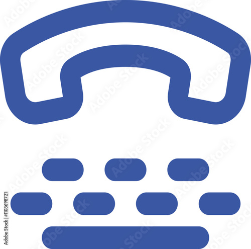 Telephone Typewriter icon logo design