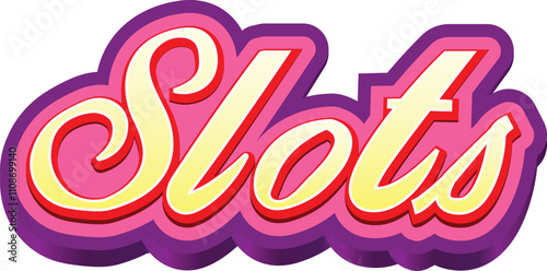 Slot 777 las vegas sign vector