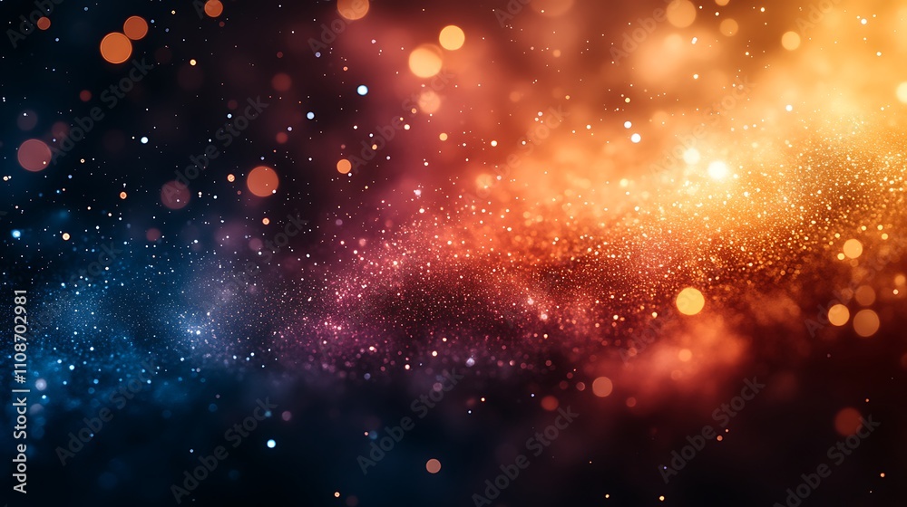 Fototapeta premium a colorful lights in space