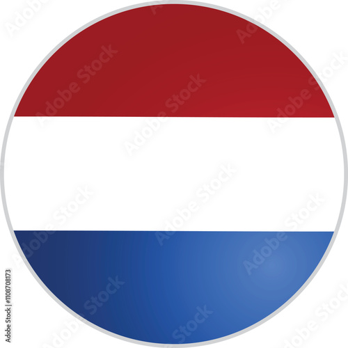 Netherlands Round Flag Vector Free Download Netherlands Round Flag Vector - GFXLoad