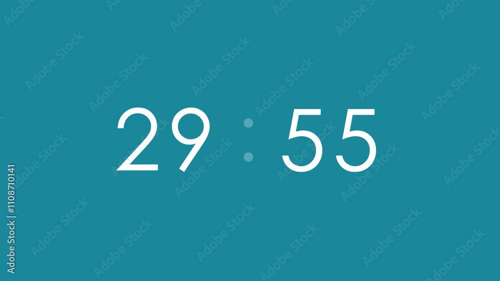 30 minute countdown. 30 Minute Clock countdown animation Timer Countdown. Countdown 30 minutes. 4K UHD