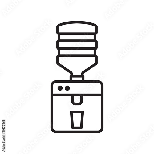 Water dispenser icon 