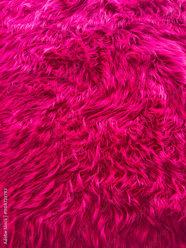 Obraz premium A close up of a pink fur texture