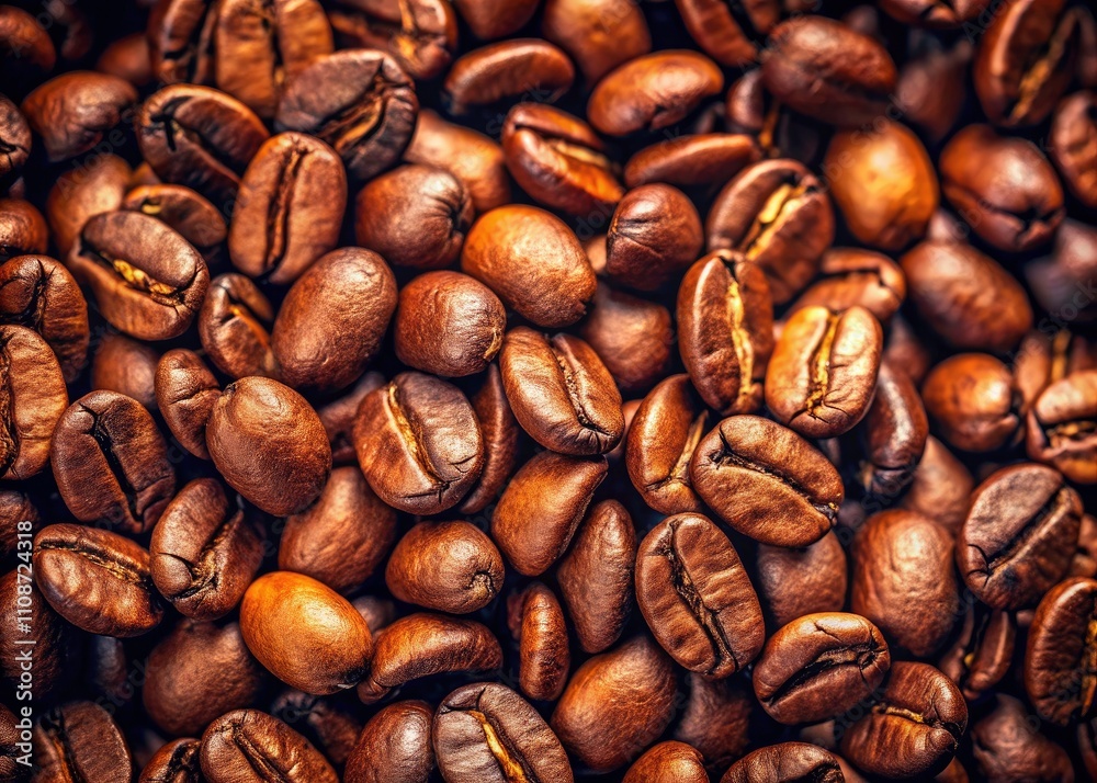 Obraz premium Coffee Beans Background, Roasted Coffee Grains Texture, Coffee Bean Copy Space, Brown Coffee Background, Coffee Photo Background, Coffee Image Background