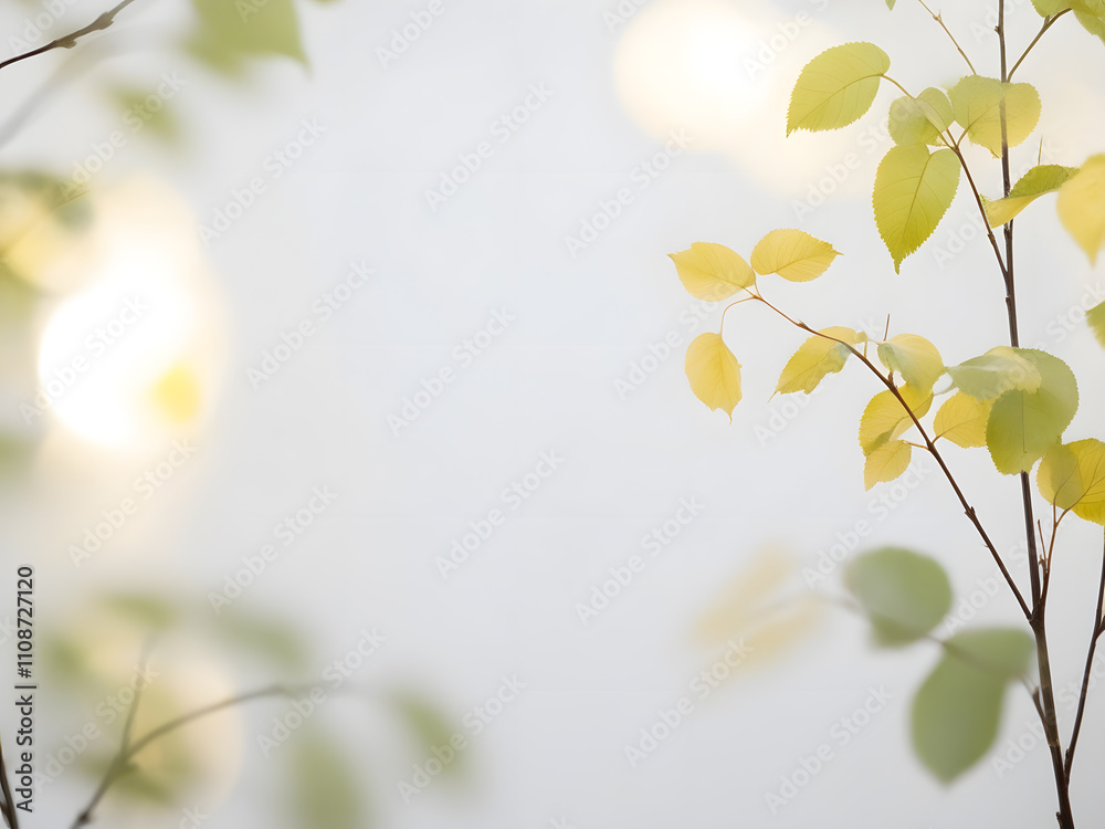 Obraz premium minimal leaf background natural light 