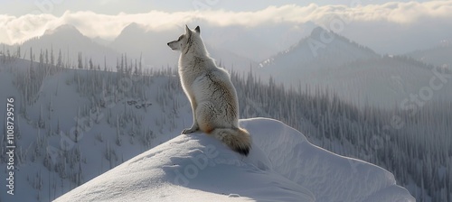 Embrace the serenity of mountain life  discovering the harmony of wildlife in majestic landscapes