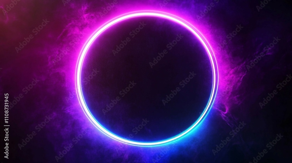 Obraz premium a purple and blue circle with a black background
