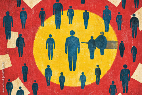 Illustration of a target audience and customer persona