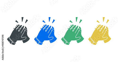 people hand clapping icon