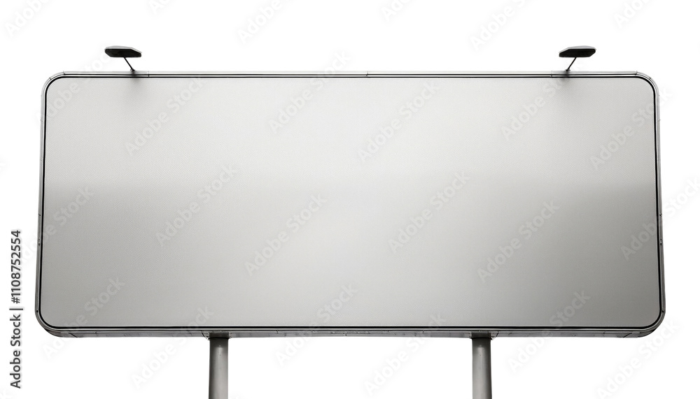 Obraz premium Blank Billboard Sign Outdoor Advertising Mockup Highway Roadside Empty Template
