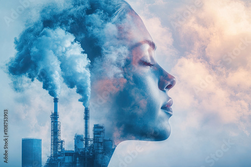 Visual representation of the impact of environmental toxins on implantation