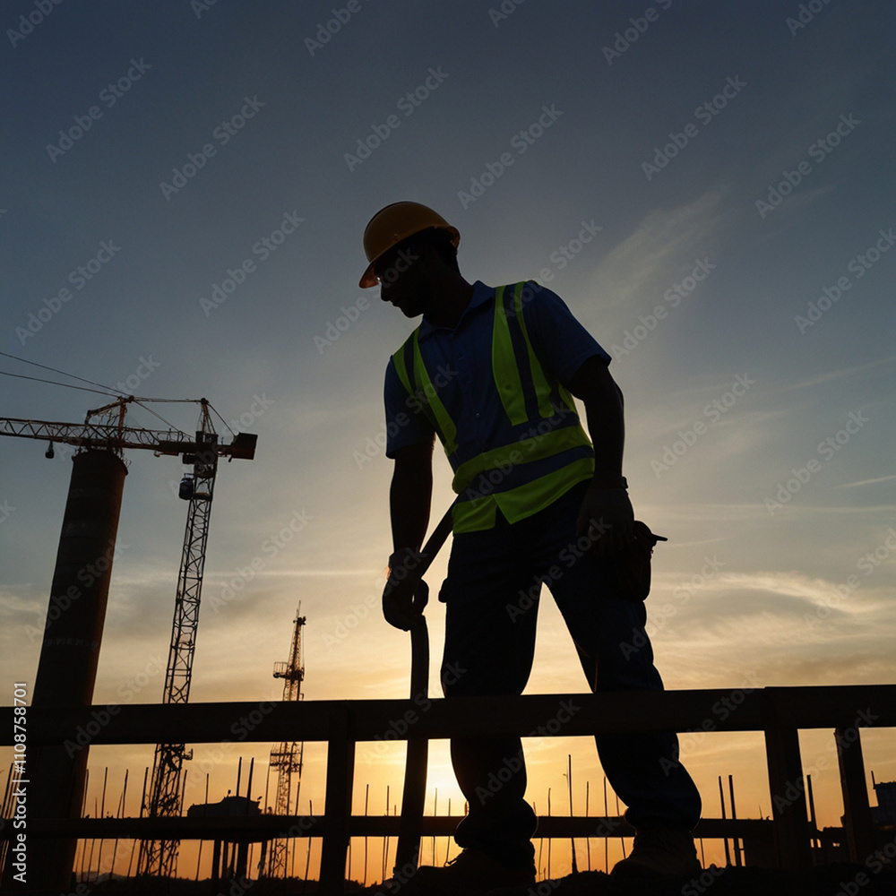 Fototapeta premium construction worker at work