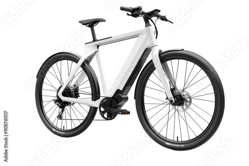 Modern electric bike showcasing sleek design and advanced technology in a studio setting