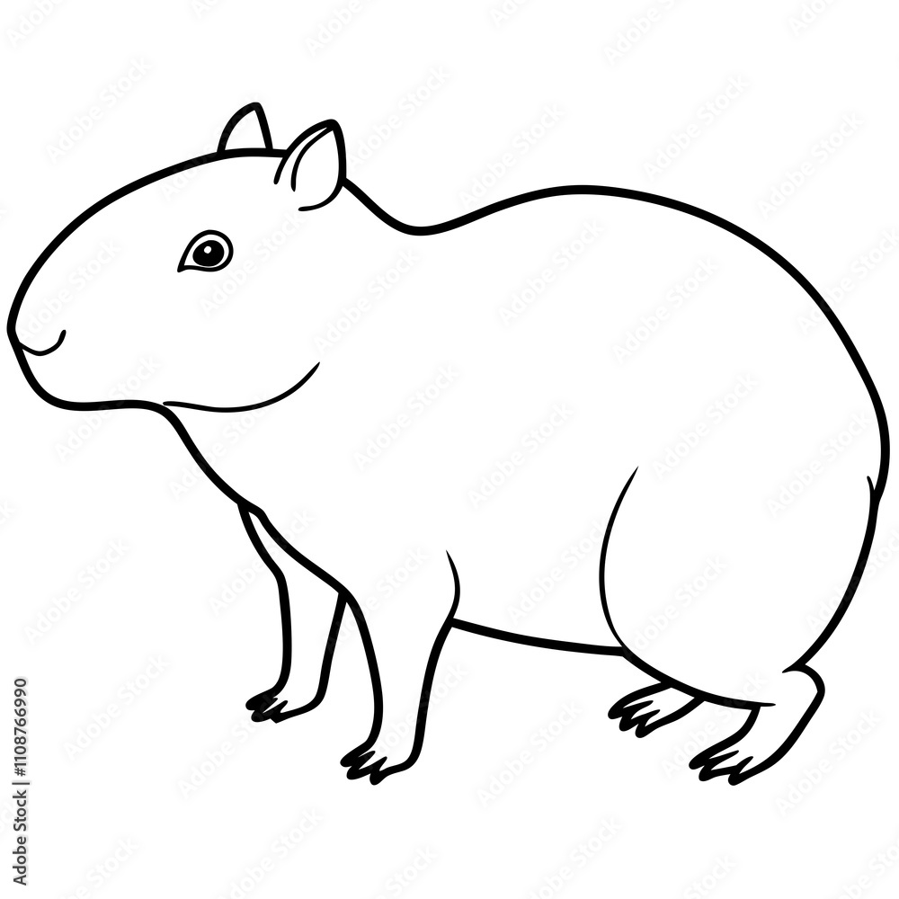 Fototapeta premium illustration of a cartoon mouse