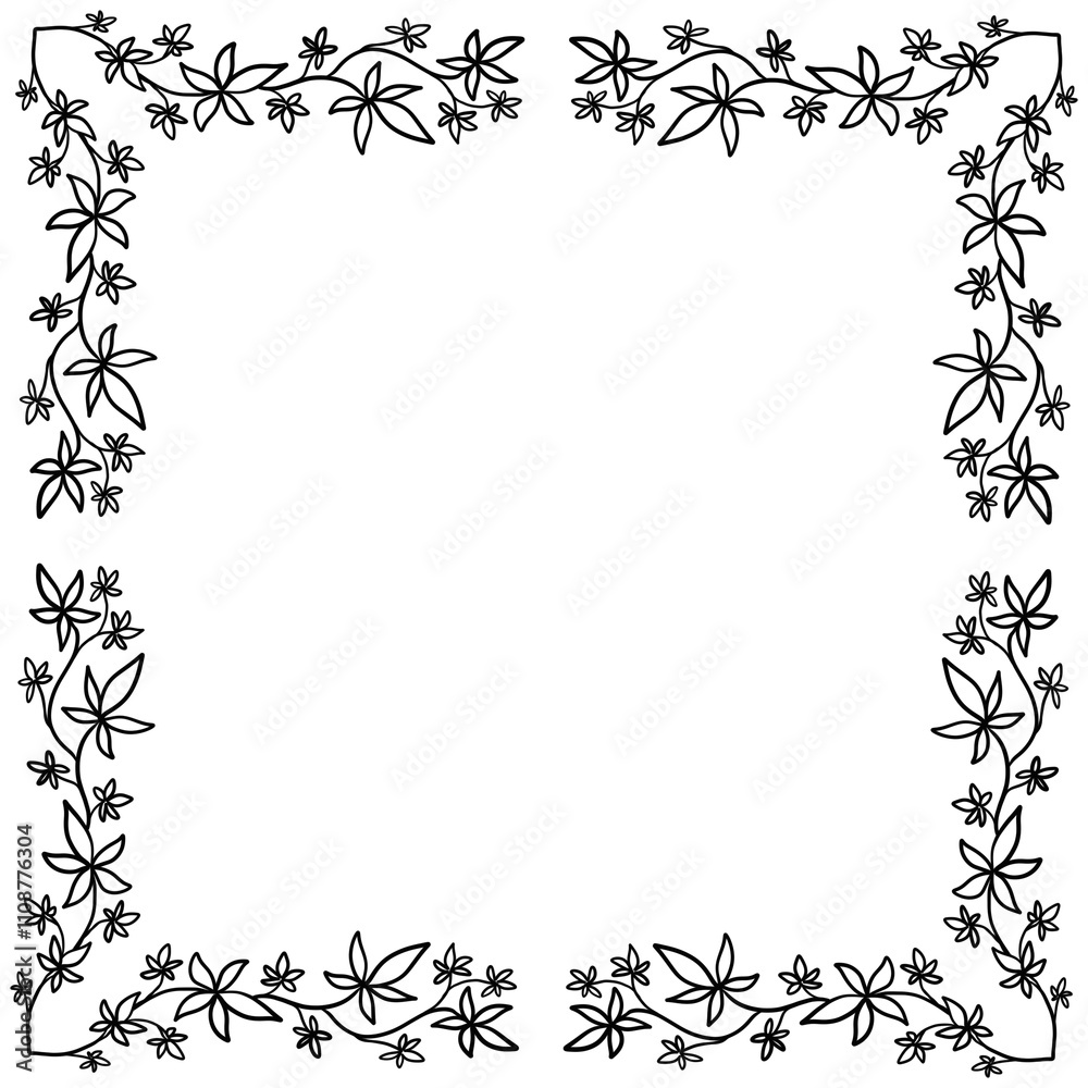 Obraz premium black and white frame