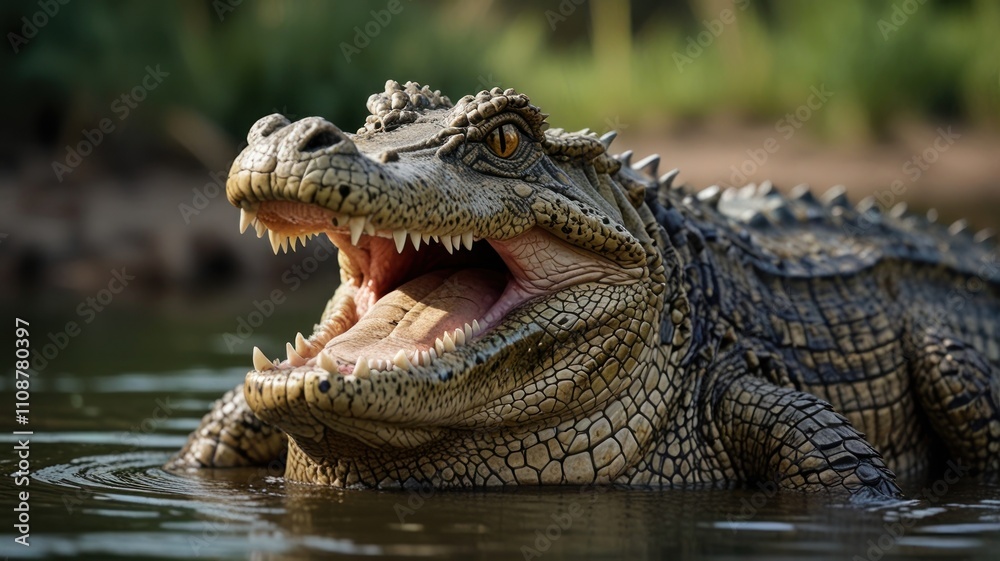 Fototapeta premium Alligator in River