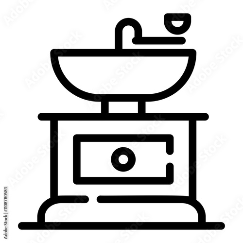 grinder Line Icon
