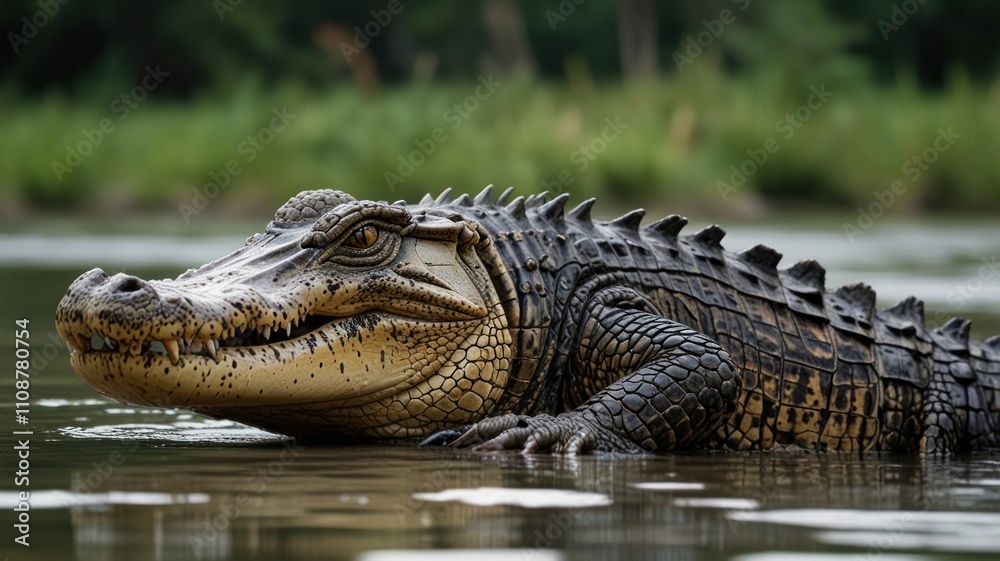 Obraz premium Alligator in River