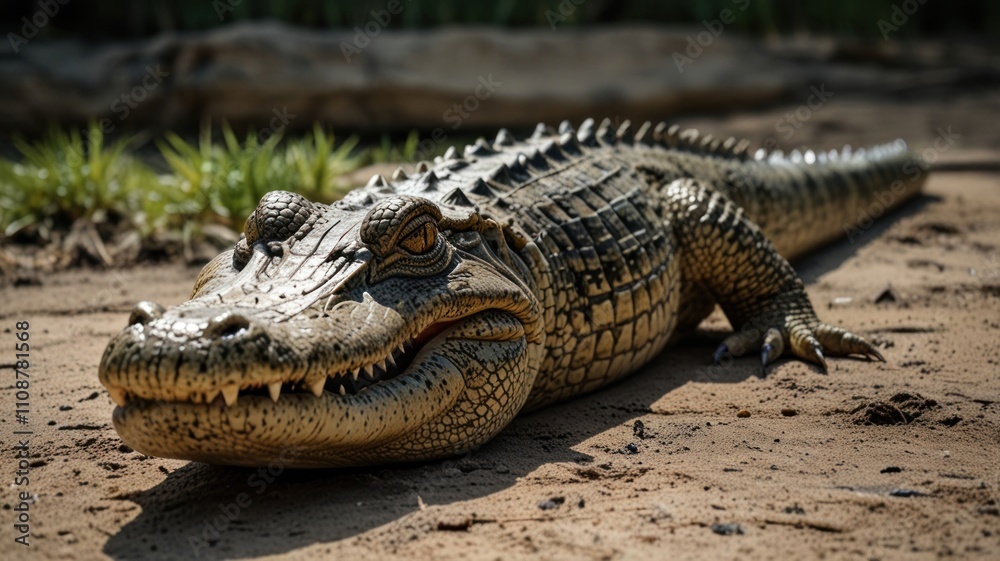 Obraz premium Alligator in River