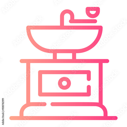 grinder Line Gradient Icon