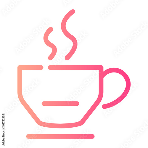 mug Line Gradient Icon