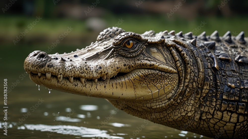 Obraz premium Alligator in River