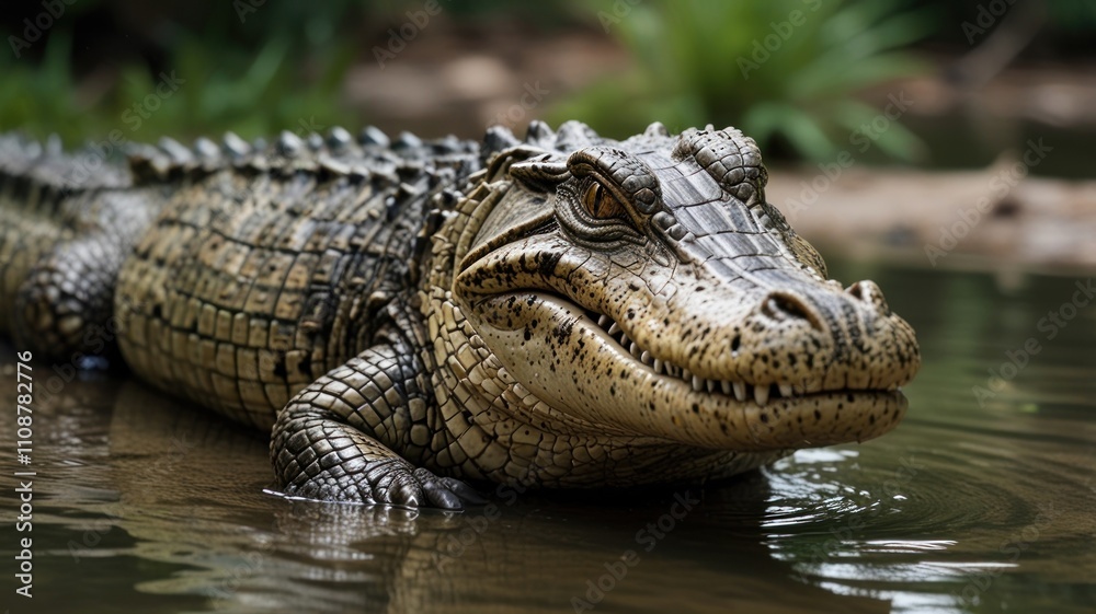 Obraz premium Alligator in River