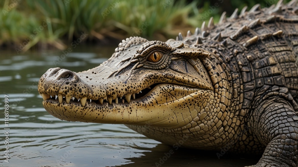 Obraz premium Alligator in River