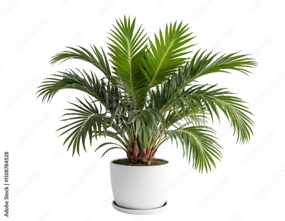 Obraz premium palm tree isolated on white background