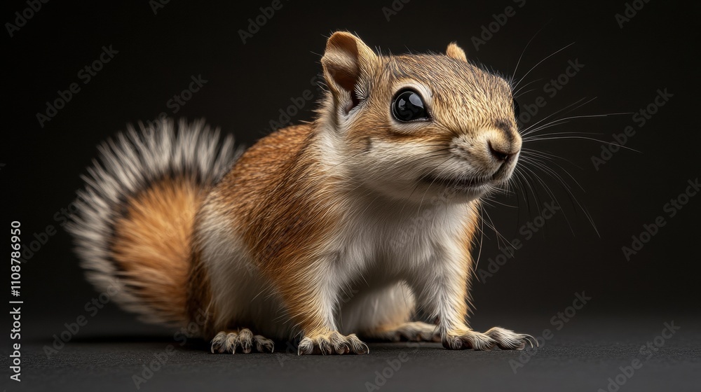 Obraz premium Wildlife Exploration High-Resolution Squirrel Photography by National Geographic
