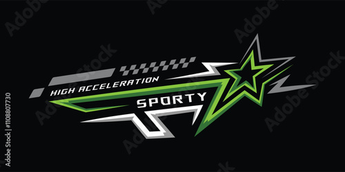 Abstract car decal sticker race template graphic