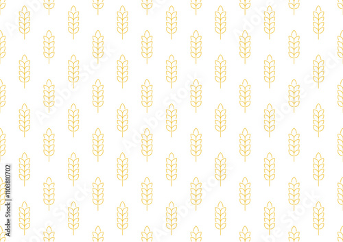 Wheat pattern wallpaper. oat symbol. free space for text. rice sign. Rice pattern wallpaper.