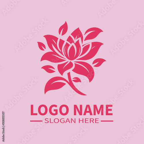 Chinese New Year Meihua Flower Vector Logo Design