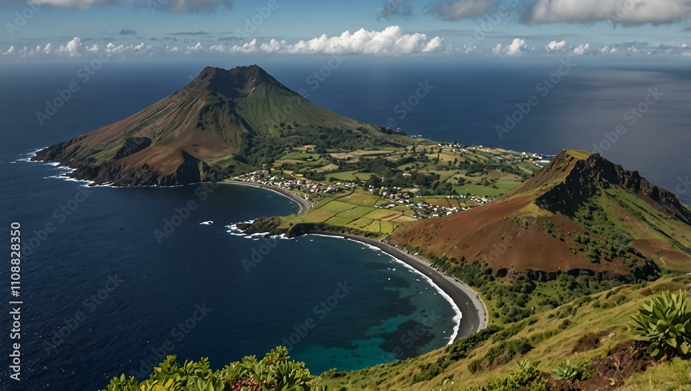 Scenic Pico Island in the Azores. Scenic Pico Island in the Azores.