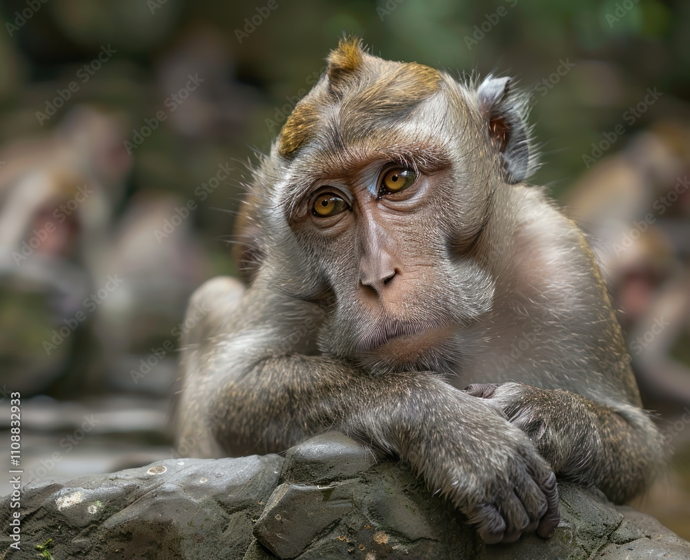 Close-up Portrait of a Monkey Close-up Portrait of a Monkey