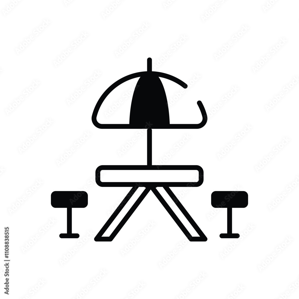 Rest Area vector icon Rest Area vector icon