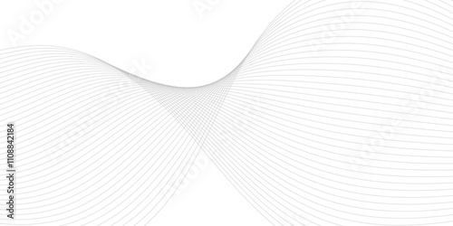 Motion and Flowing Waves: Blue-Grey Digital Design with Curved Lines, Clean Texture, and Elegant Business Backdrops for Modern Art
