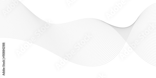 Fluid Line Waves: Blue and Grey Digital Design with Clean Curves, Motion, and Elegant Texture for Business, Backdrops, and Modern Decor

