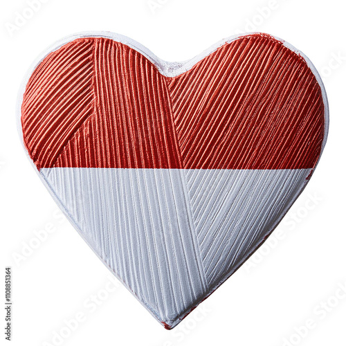 Obraz na płótnie Monaco flag in heart shape.
w salonie