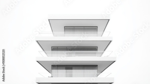 Modern Sleek Building with Minimalist Architecture