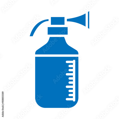 Breast pump icon Thin line illustration set