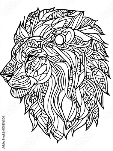 A simple coloring page for a child, simple detail, clean thick lines, outline no color fill frame, extreme simple line drawing, AI generated
