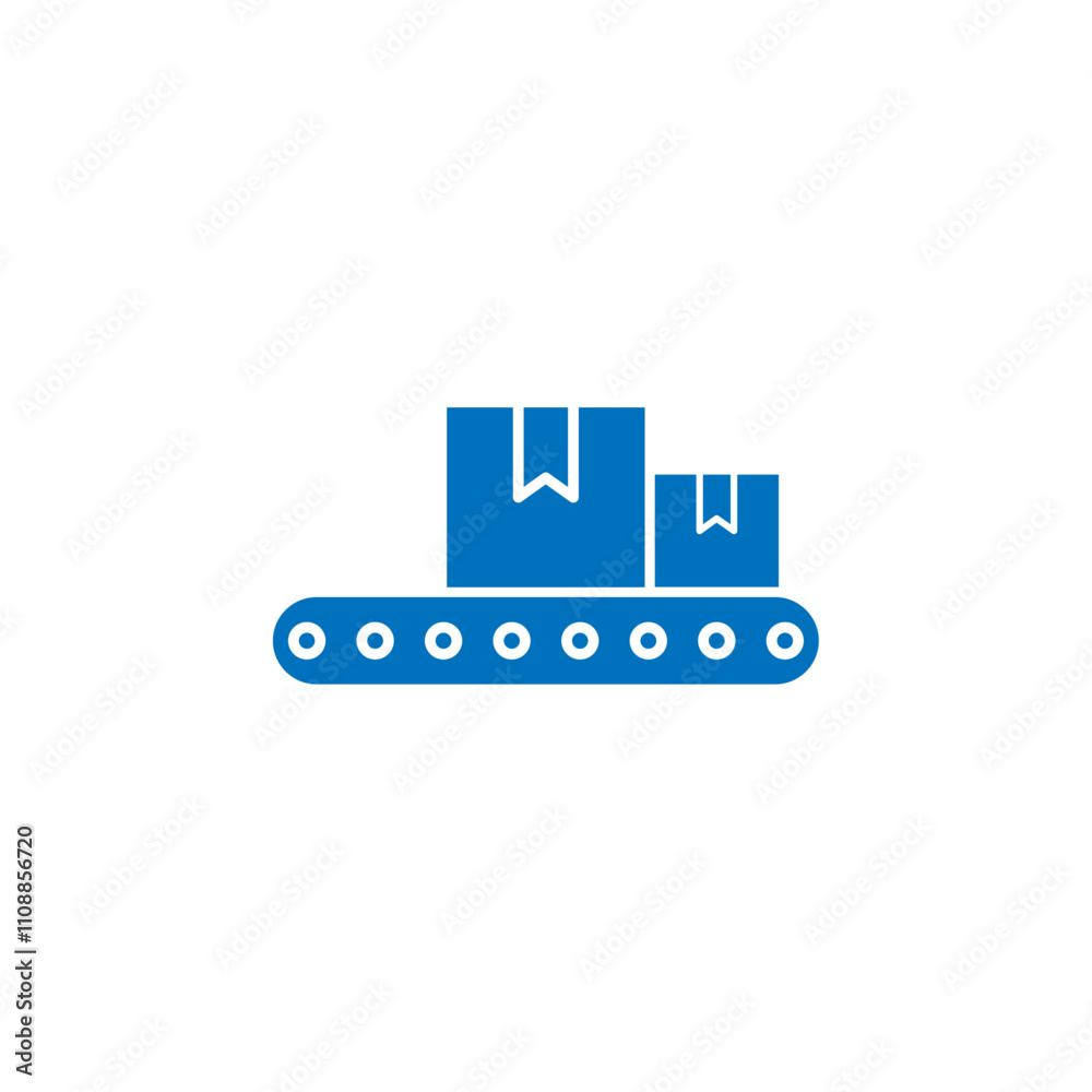 Conveyor belt icon Thin line illustration set Conveyor belt icon Thin line illustration set