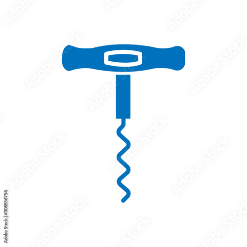 Corkscrew icon Thin line illustration set